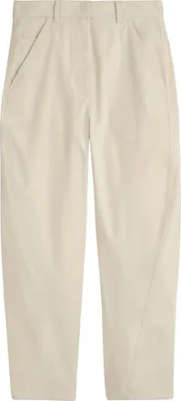COS Batten Tapered Cotton Ankle Pants in Beige Dusty Light at Nordstrom Rack, Size 32