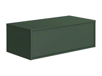 Vente-Unique Mueble de ba&ntilde;o flotante bajolavabo - Color verde mate - 94 cm - TEANA II