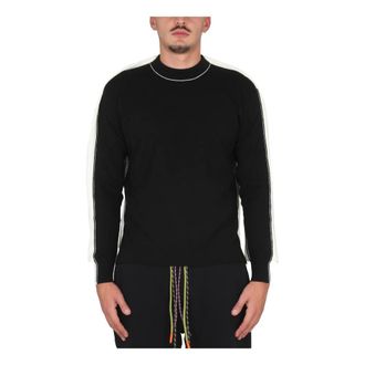 AMBUSH Round-neck Knitwear, male, Black, Size: M Light Sensitive Knit