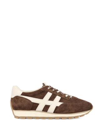 Hogan Brown Lace Up Sneakers