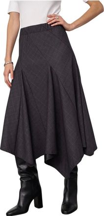 Co'Couture Falda Midi - Skirts - Mujer - Gris - XS