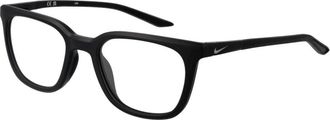 Nike Zwarte Metalen Optische Frames Vierkante Stijl - Heren - Brillen - Zwart - ONE Size - Accessoires
