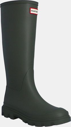 Hunter Downpour Womens Tall Boot - Olive Rubber - Size UK 5
