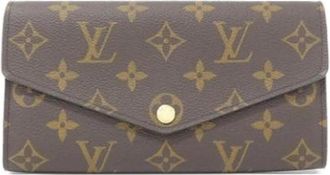 Louis Vuitton Pre-owned Monogram Long Wallet (Bi-fold) - Dames - Vintage Accessoires - Bruin - ONE Size - Vintage