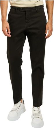 Michael Coal Bruine Elegante Herenbroek - Heren - Straight fit broeken - Bruin - W30 - Broeken