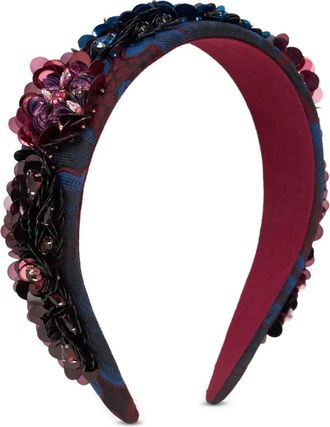 Etro Cerchietto con paillettes - Blu