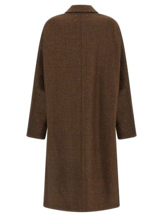 Maison Margiela Oversized Wool Coat - Brown