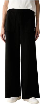 Karl Lagerfeld Wijde broek - Dames - Wijde Broeken - Zwart - M - Broeken
