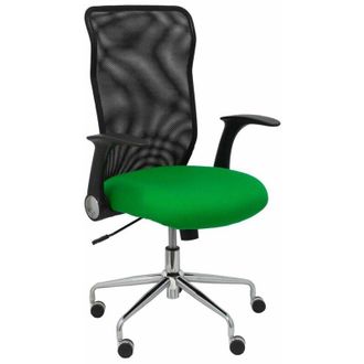 Piqueras y Crespo Piqueras Y Crespo - Silla Minaya Respaldo Malla Negro Asiento Bali Verde