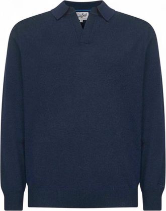 MC2 Saint Barth Heren, Truien, Blauw, Maat: S