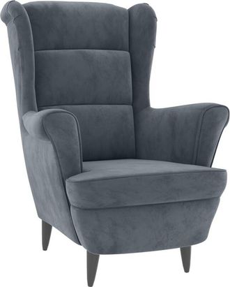 vidaXL Sill&oacute;n De Terciopelo Gris Oscuro Vidaxl
