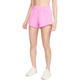 Nike Dri-FIT Mid-Rise 3-Inch Brief-Lined Shorts in 675 Plypnk/refsil at Nordstrom Rack, Size X-Large