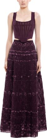 Saiid Kobeisy Beaded Skirt