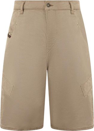 Diesel Zomer Shorts - Heren - Korte Broeken - Beige - W40 - Katoen - Korte Broeken