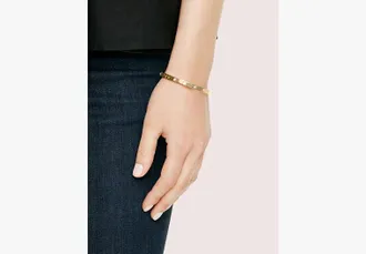 Kate Spade New York Set in Stone Hinged Gold Bangle