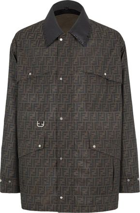 Fendi Embroidered Canvas Coat