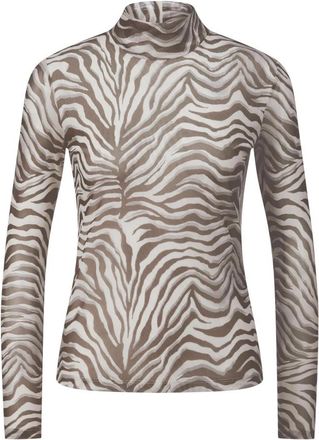 Riani Mesh Shirt - Dames - Longsleeves - Beige - 3XL - Polyester - Tops