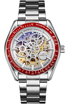 Invicta Objet D Art 69596 Herenhorloge - Automatisch Uurwerk - Roestvrij Staal met Zilveren Wijzerplaat - 43 mm