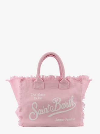 MC2 Saint Barth Borsa a spalla Vanity in canvas con stampa logo frontale - MC2 SAINT BARTH - gender_Woman