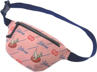 Gucci Blue Pink Leather Fanny Pack Sling Bag (Pre-Owned)