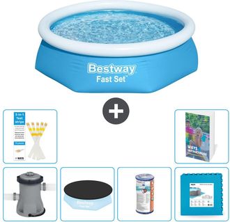 Bestway Piscina Bestway Fast Set Redonda - 244x61 Cm - 7-piezas S254