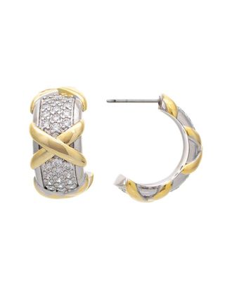 Rivka Friedman 18K Plated Cz Earrings
