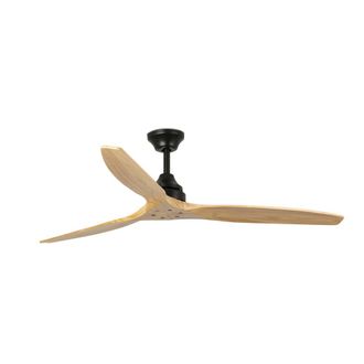 Faro Barcelona Ventilador sin luz negro mate acero