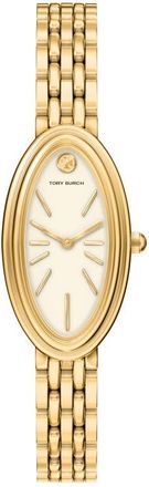 Tory Burch The Oval Elongated Bracelet Watch, 22mm x 38mm in Gold at Nordstrom