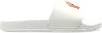 Palm Angels Logo Slides - Shoes - Hombre - Blanco - 41 EU