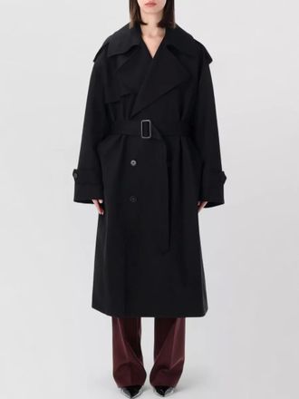 Frankie Shop dursey wool trench coat relaxed fit