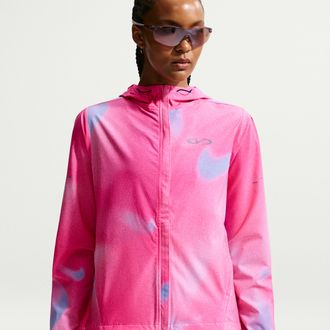 Nike Womens Swift Repel Packable Running Jacket in Pink | IR4761-645
