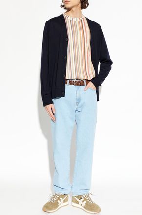 Paul Smith T-shirt With Striped Pattern, Mens, Multicolour