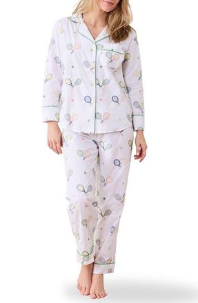 Printfresh Long Sleeve Organic Cotton Pajamas Set in Cloud at Nordstrom, Size X-Small