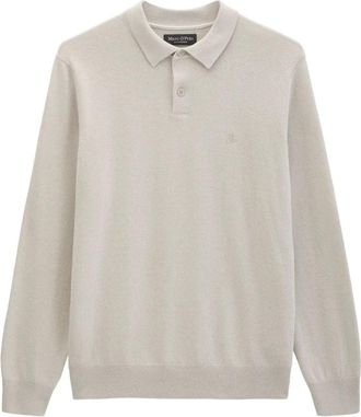 Marc O'Polo Maglia Polo Manica Lunga - - Knitwear - Uomo - Beige - L