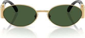 Versace Sunglasses Ve2299 100271 Gold/Dark Green Men