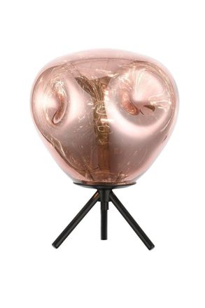Netlighting Nina 1 Light Table Lamp Copper Black