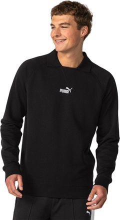 Puma Heren Sweatshirt met Ronde Hals en Logo (Zwart)