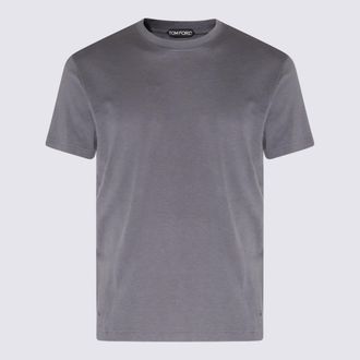 Tom Ford Grey Cotton T-shirt
