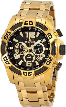 Invicta Pro Diver Chronograph Black Dial Mens Watch 25853