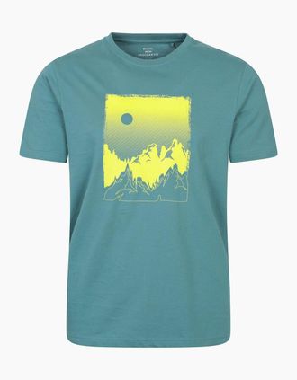 Mountain Warehouse Mens Mountain Warehouse Mens Sunrise Organic T-Shirt - Blue - Size: 44