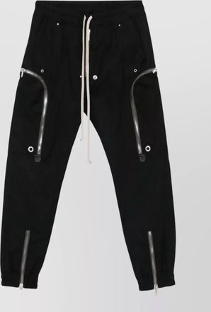 Rick Owens bauhaus cargo trousers tapered leg zips