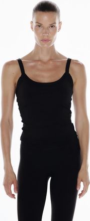 H&M Shelf Bra Sports Tank Top With Softmove in Black at Nordstrom, Size X-Small