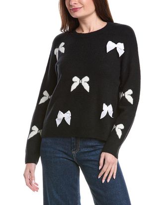 CeCe by Cynthia Steffe Bow Applique Sweater