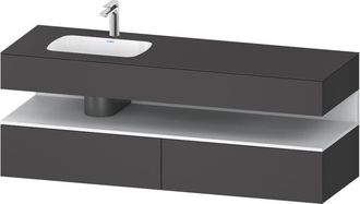 Duravit Qatego Lavabo Encastrado Con Base De Lavabo Consola, - Duravit