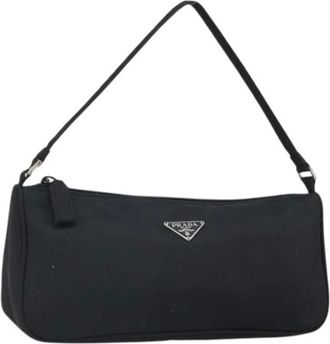 Prada Pre-owned Shoulder Bags, female, Black, Size: ONE SIZE Pre-owned Accessory Pouch