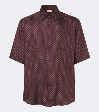 Saint Laurent Printed silk twill shirt