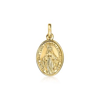 Ross-Simons Italian 14kt Yellow Gold Miraculous Medal Pendant