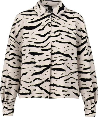 Marc Cain Luchtige blouse met dierenprint - Dames - Blouses & Shirts - Veelkleurig - Maat: XL Viscose