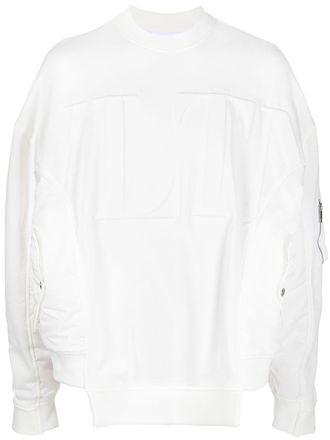 Valentino Garavani VLTN-embossed sweatshirt - White