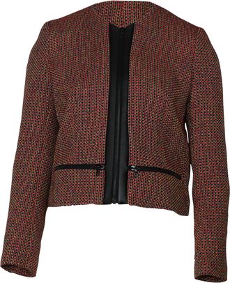 Sandro Sandro Paris tweed blazer en rok set in rode katoen